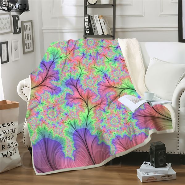 

cloocl blankets colorful tie-dye 3d digital print harajuku sofa travel throw blanket teens plush quilt