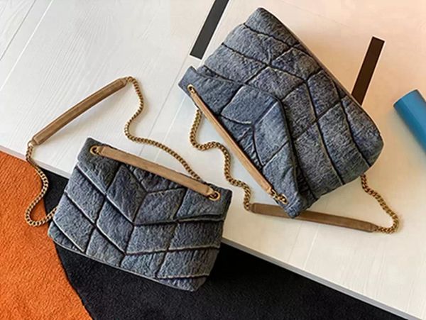 Loulou Tasarımcı Çanta Omuz Çantası Kadınlar Için Çanta Dana Kovboy Crossbody Çanta Askı Flap Rahat Jean Kış Kadın Çanta Sıcak Satış