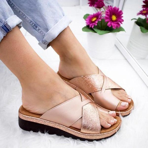 

slippers 2021 women summer outdoor slipper flip flops female casual mid-heel wedge soft bottom indoor comfortable beach shoe slides, Black