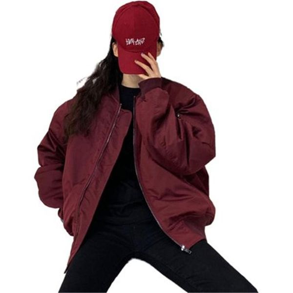 

women's jackets 2021 female in spring autumn coat bomber jacket loose baseball uniform outerwear fashion woman coats n304, Black;brown