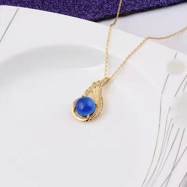 

pendant necklaces temperature control color changing necklace choker for women female romantic, Silver