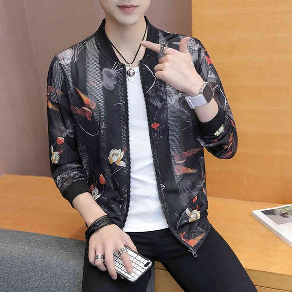 

jackets you'll see korean sunscreen suits fine-fitting female bomber jacket hollow impression long-sleeve casual lover men's cloth, Black;brown