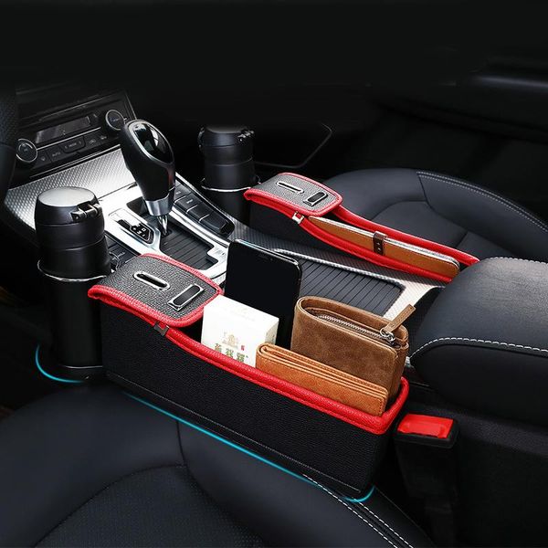 

car organizer seat crevice storage box cup drink holder auto gap pocket stowing tidying for phone pad card coin case accessories