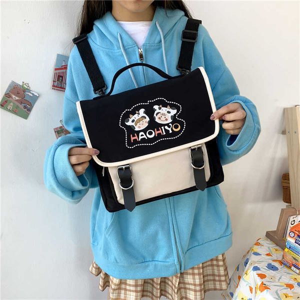 

large capacity schoolbag for schoolgirls 2021 cute backpack cartoon girl msenger bag