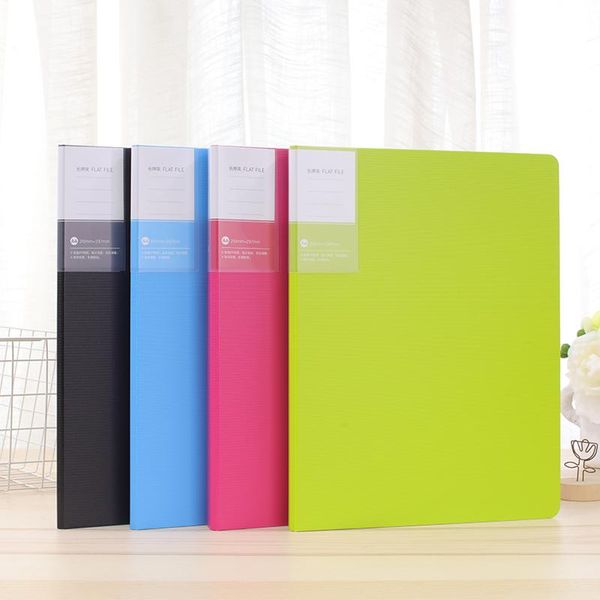 

business card files 1pcs [deli] 5048 long clip folder strong colorful four-color multifunctional thick