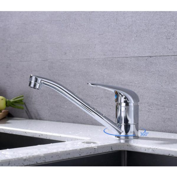 

1pc simple water cold and single hole mixer basin for kitchen