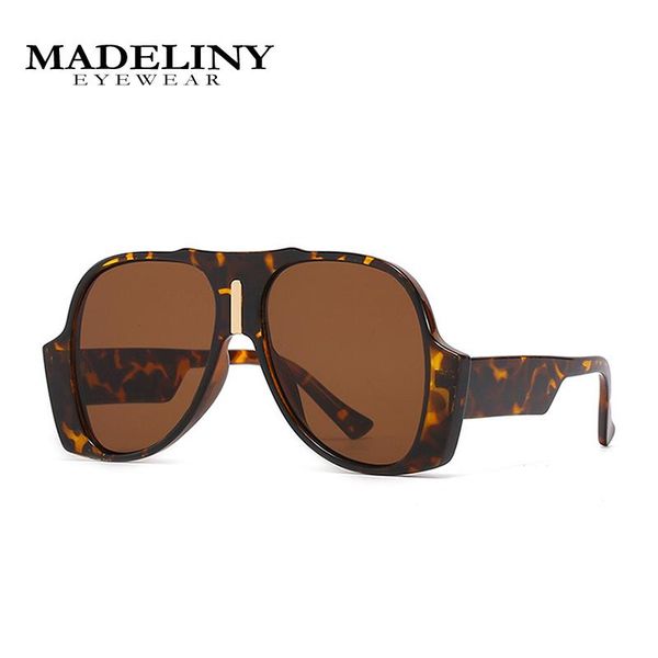 

sunglasses madeliny vintage women 2021 luxury fashion oversized men retro red leopard cat eye glasses shades ma430, White;black