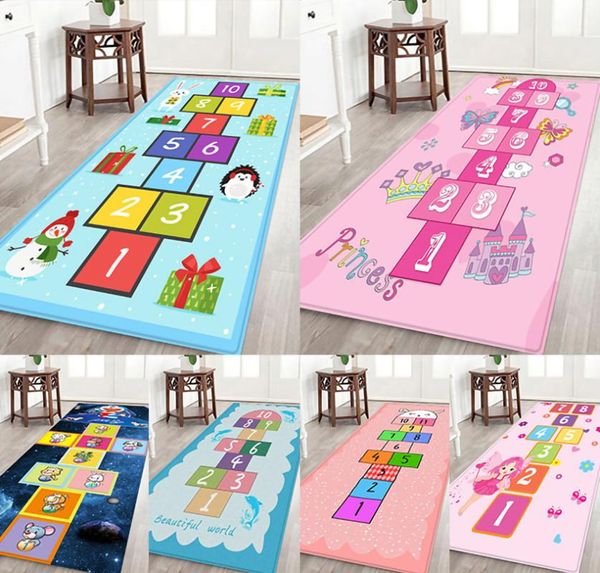 

carpets meooawqi hopscotch floor mats, kids rugs,cartoon carpets, bedroom digital children's room super soft