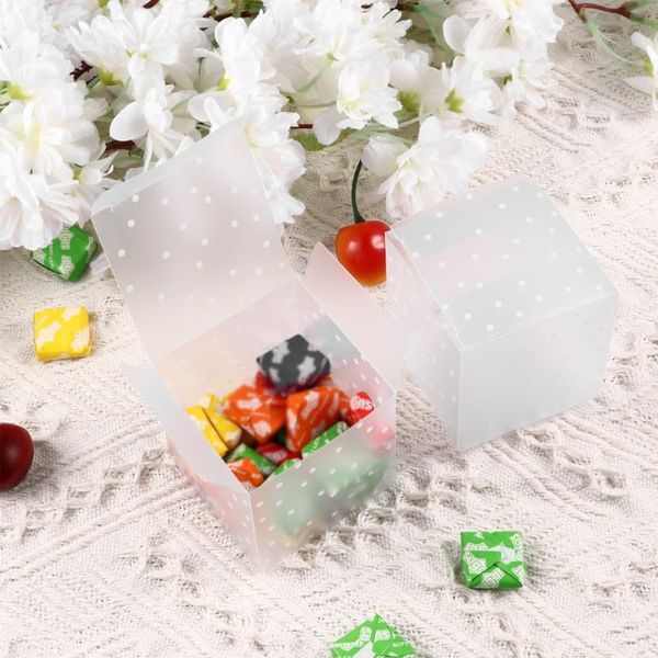 

in 1 set 6cm diy candy box square gift polka dot packing case wrap
