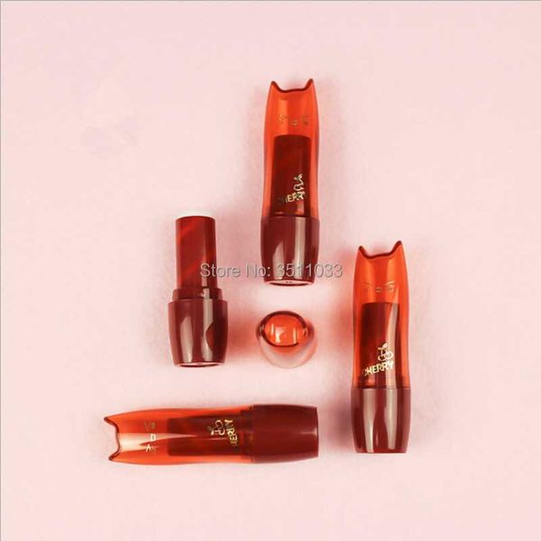 

storage bottles & jars 12.1mm red cute cat empty lipstick tube beauty lip tubes cosmetic rouge containers cartoon lips makeup accessori