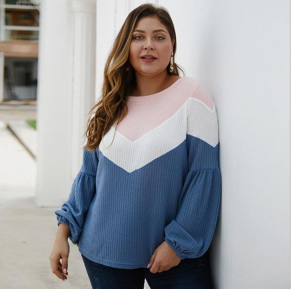 

women's sweaters autumn patchwork plus size 3xl 4xl sweater women long sleeve khaki big winter spring pullovers ladies cl262, White;black
