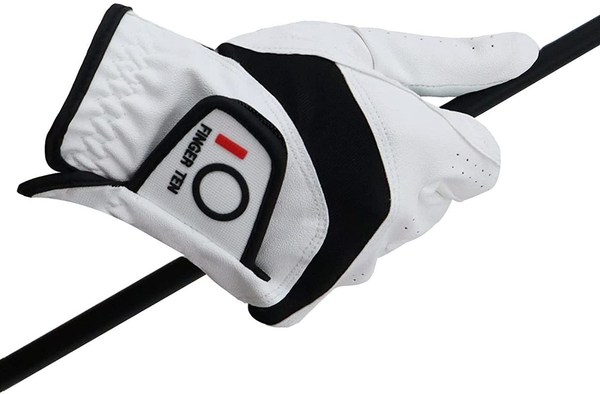 

5 pcs premium cabretta leather golf gloves men left right hand rain grip wear resistant durable flexible comfortableg, Blue;gray