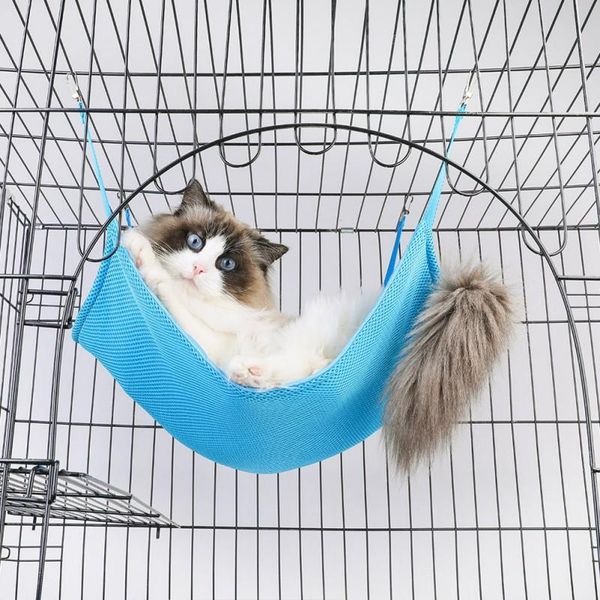 

pet cat hammock double-sided available iron cage hanging cushion soft breathable comfortable lightweight supplies beds & furniture