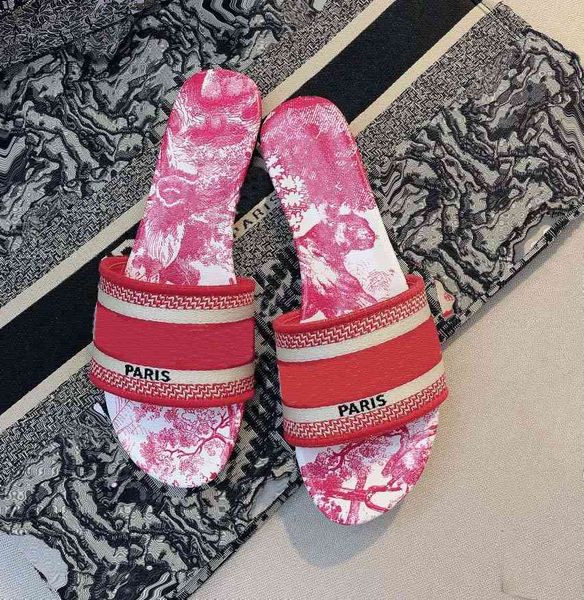 

classics sandals fashion slippers slides floral brocade gear bottoms flip flops women shoes striped beach causal slipper home011 33, Black
