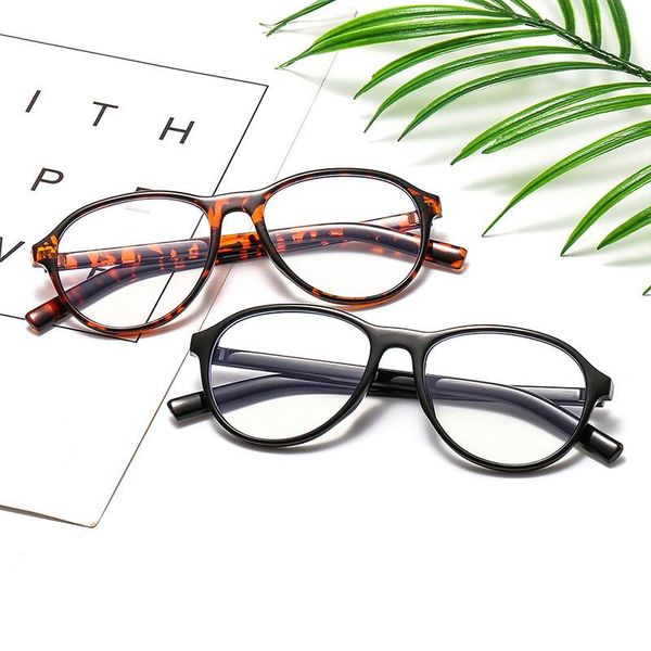 

fashion sunglasses frames 2021 simple and classic glasses trend men women retro flat mirror decorative frame., Black