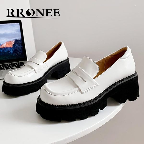 

dress shoes fashion leather loafers, cute platform single, Black