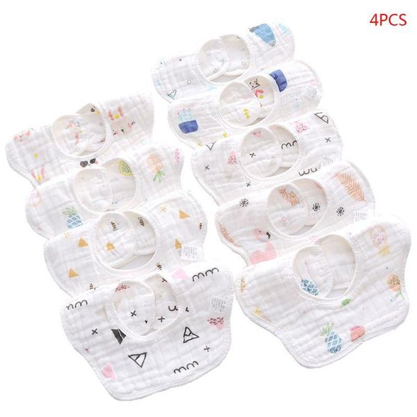 

born bibs 360 degree rotation infant saliva towel kids bandana burp cloth & cloths