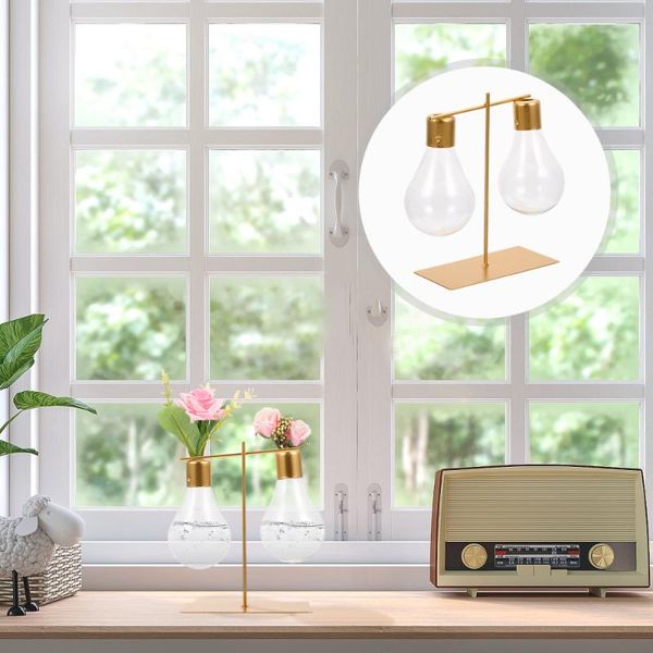 

vases double bulb vase glass flower pot home decoration hydroponic