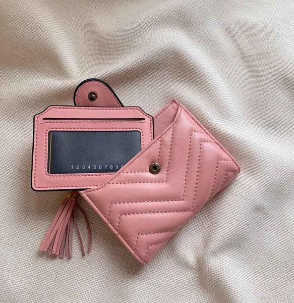 

classic fashion luxury designer card holder women pink wallet leather wallet women shoulder bag 12x9cm, Red;black