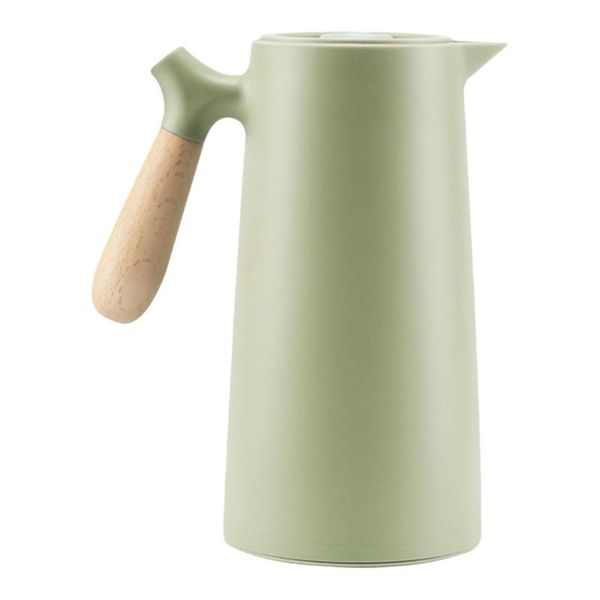 

water bottles 1pc 1l nordic style insulated pot wooden handle coffee fashion kettle