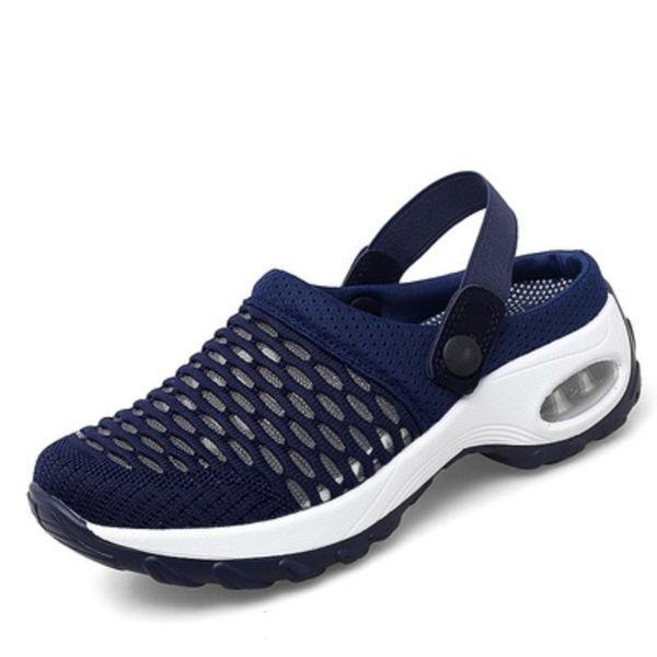 

sandals 2021 women shoes casual increase cushion non-slip platform sandal for breathable mesh outdoor walking slippers, Black