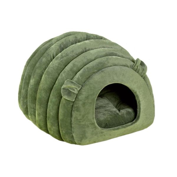 

comfortable and practical semi-closed pet nest washable durable warm pp cotton cat beds & furniture
