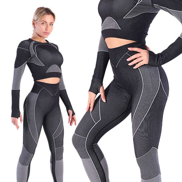 

clothes tracksuits yoga women's hip lifting fitness suit, Gray