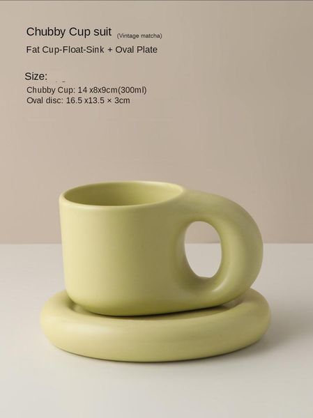 

cups & saucers personalized mugs set ceramic mug boreal europe style big handle fat belly milk tea creative gifts bubble cup
