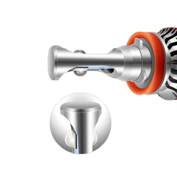 

car headlights led h1 h3 h4 h7 h8 h9 9005 9006 9012 far and near light with lens modified bulb 12v 55w 9600lm