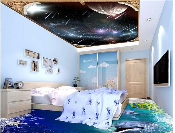 

wallpapers 3d customized wallpaper home decoration meteor sky ceiling murals