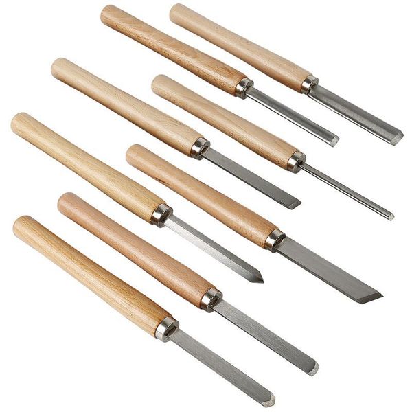 

professional hand tool sets overseas stock 8pcs wood carving knife lathe chisel set turning tools woodworking gouge skew parting spear hw
