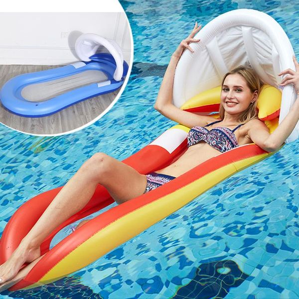 

swimming pool hammock in inflatable air water mattress lounger sleeping cushion float party beach & accessories