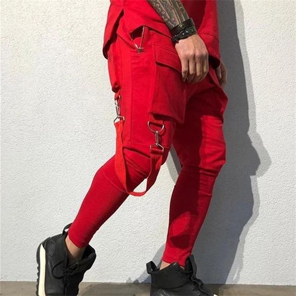 

men sport sweatpants jogging pants running joggers cotton trackpants slim fit bodybuilding trouser men's, Black