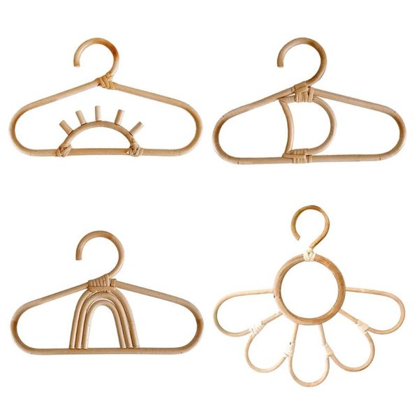 

hangers & racks rattan wall hooks sun/moon/sunflower/rainbow kids garments organizer rack clothes hat hanging hook hanger s17 21