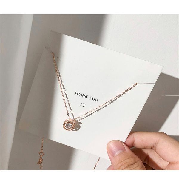 

fashion heart necklace japanese korean elegant chains, Silver