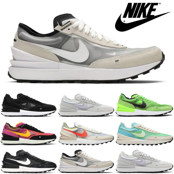 

nike waffle one mens womens running shoes black infinite lilac summit white electric green coconut milk men trainers sports sneakers runners