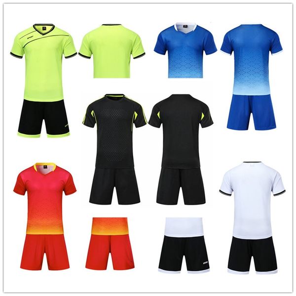 

2021 soccer jersey sets smooth royal blue football sweat absorbing and breathable children's training suit 001 477, Black