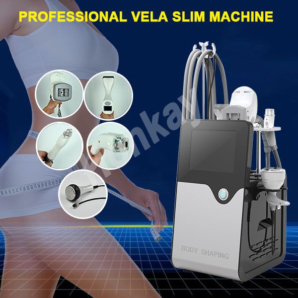 Vela BodyShaper + Cavitação + RF + Roller de vácuo + Bio Light Emagrecimento Máquina de Máquina de Forma de Corpo Terno para Dispositivos de Emagrecimento Uso