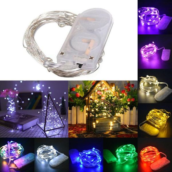 

strips christmas holiday decor string fairy light 20 led box of copper lamp series mini small decorative lights 2m