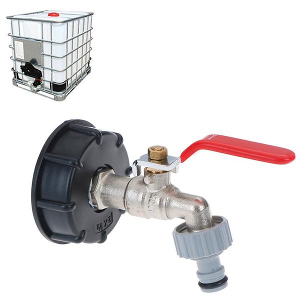 

watering equipments ibc tank adapter replacement valve fitting parts for home garden water connectors s60x6 to brass tap 1/2"