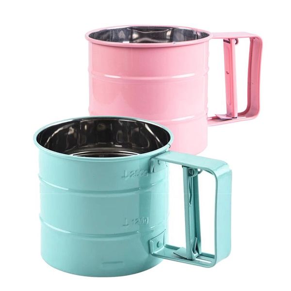 

schnesland stainless steel flour sifter baking strainer kitchen tools & pastry