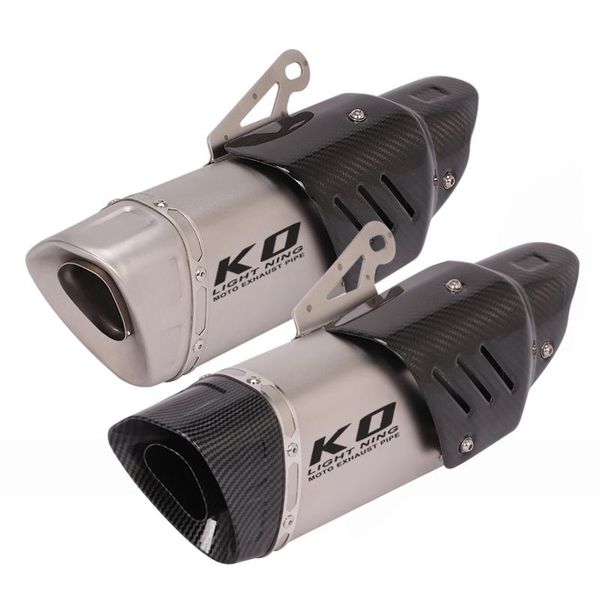 

51mm motorcycle atv exhaust tips escape muffler tail vent pipe 450mm with db killer system