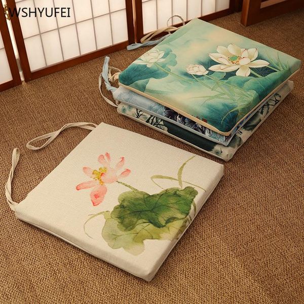 

cushion/decorative pillow chinese style dining chair cushion thickening removable and washable household four seasons classical lotus