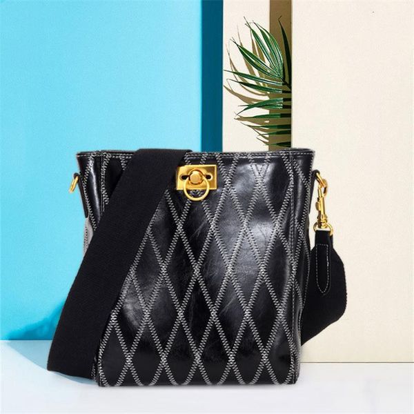 

evening bags 2021 diamond lattice buckets for women luxury designer brand cow leather purses and handbags borse da donna