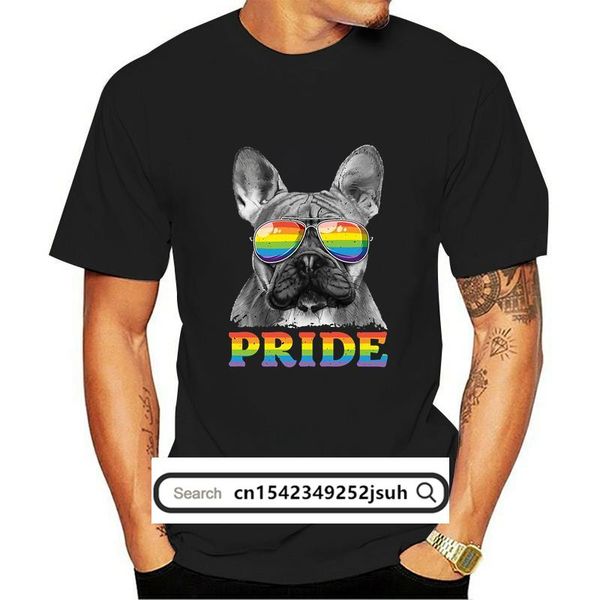 

men's t-shirts summer short-sleeved t shirt dog pride print trend men and women top, White;black