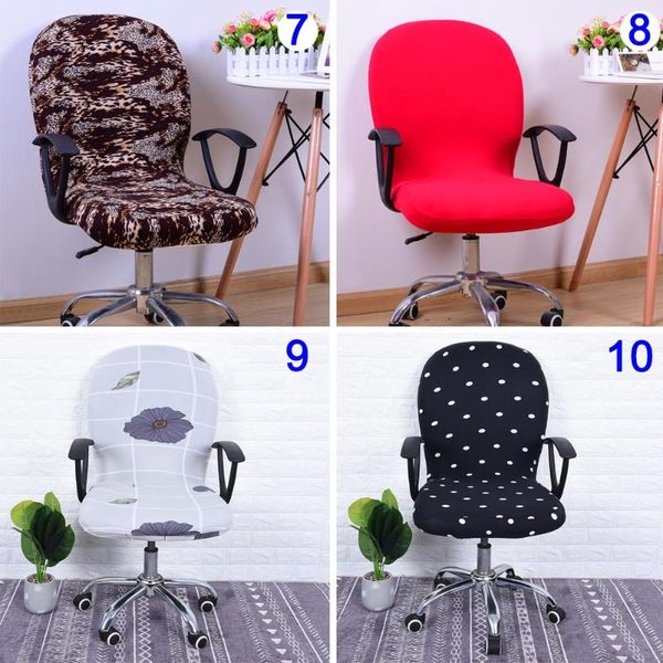 

swivel chair cover elastic removable printed for computer office sdf-ship covers