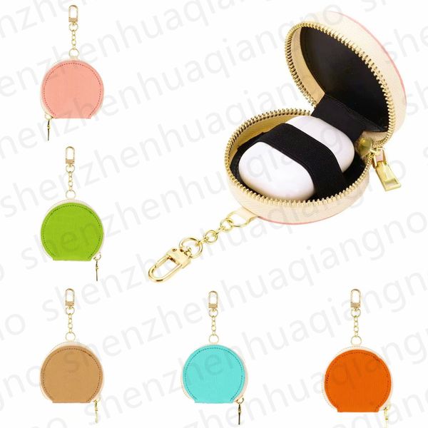 

fashion designer earphone cases embossing vertical lines universal wireless bluetooth earphone zipped bags for apple airpods pro 2nd protect