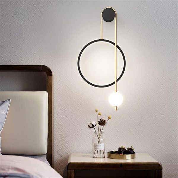 

modern simple design wall light luxury lamp nordic living room background corridor bedroom bedside home decor led
