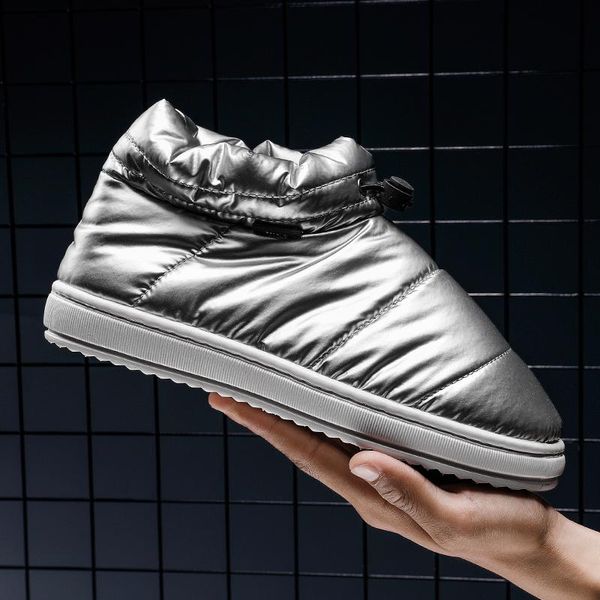 

slippers winter men's home pu waterproof outdoor shoes women's soft plush indoor lightweight flat fall fashion 2021, Black