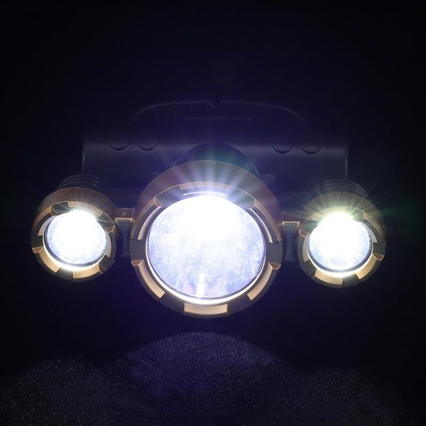 

headlamps 1pc rechargeable led headlamp outdoor headlight fishing head wear light